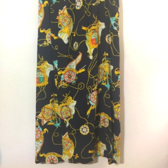 Vintage 70's Sailor Nautical Skirt High waistline Navy Blue Sz 8 - Picture 5 of 9